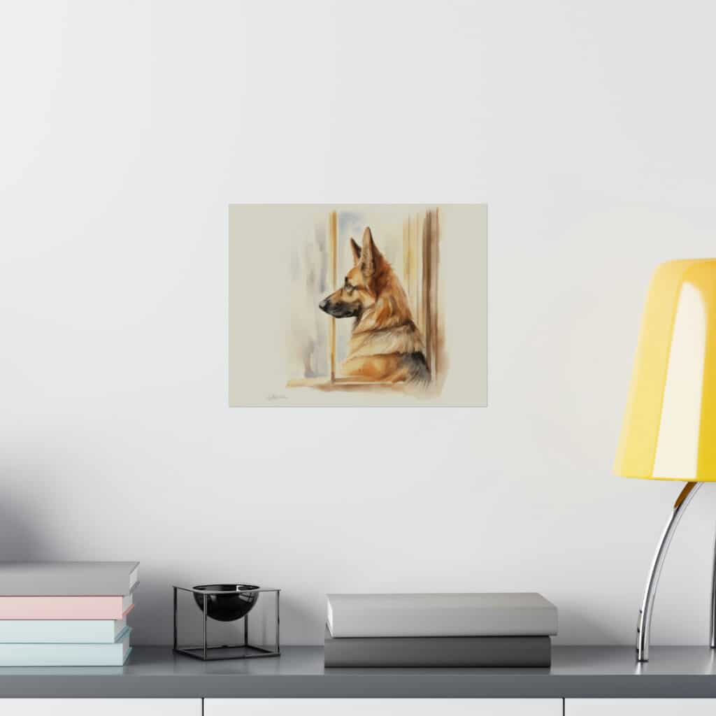 German Shepherd Portrait Fine Art Print