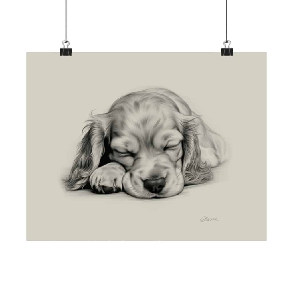 English Cocker Spaniel Portrait Fine Art Print