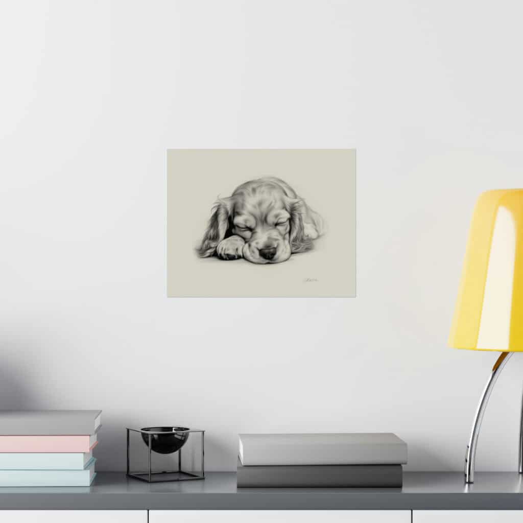 English Cocker Spaniel Portrait Fine Art Print