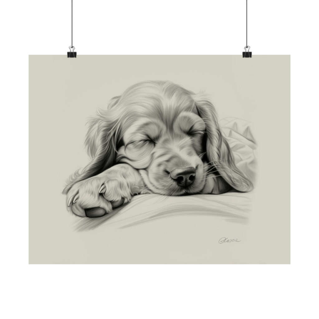 English Cocker Spaniel Portrait Fine Art Print