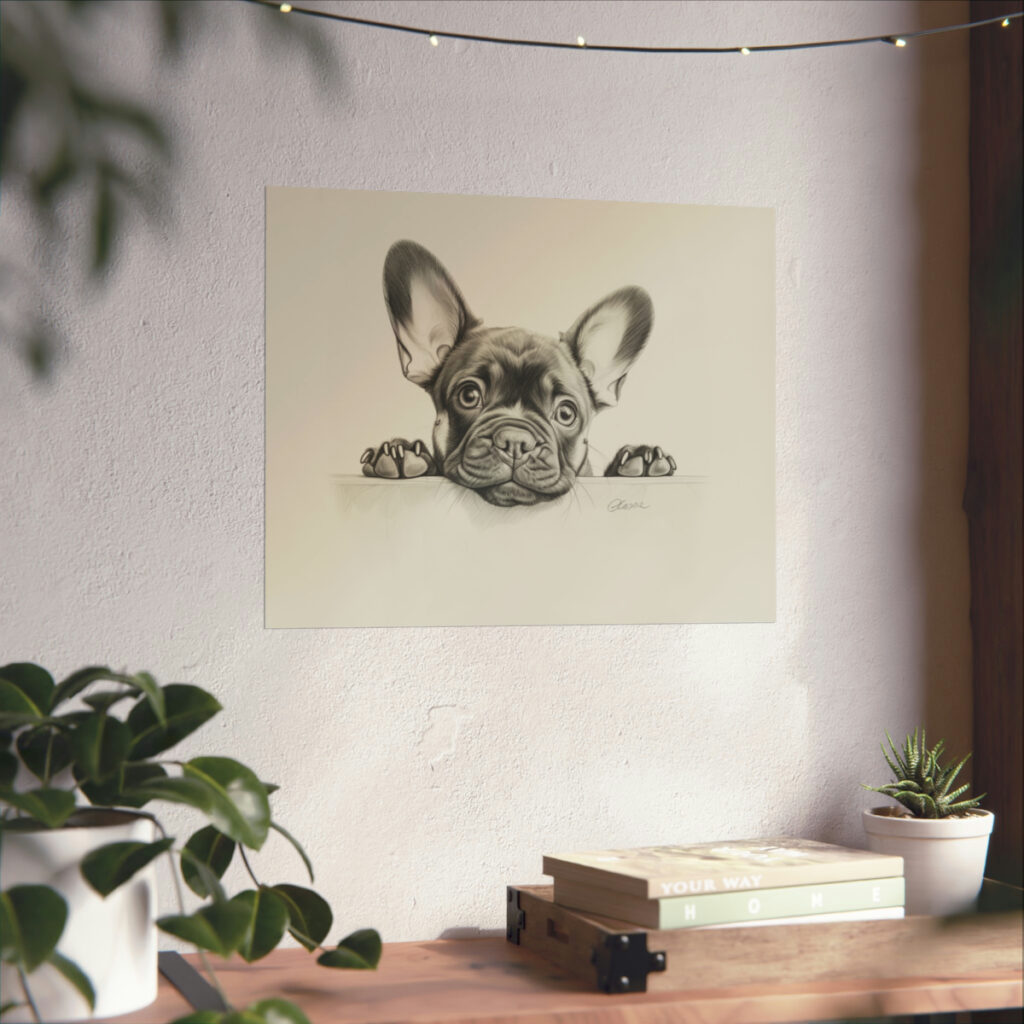 French Bulldog Portrait Fine Art Print