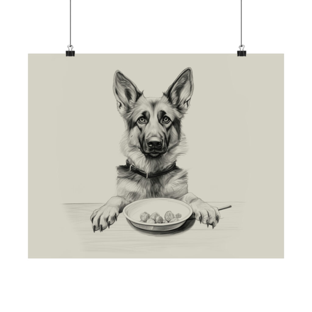 German Shepherd Portrait Fine Art Print