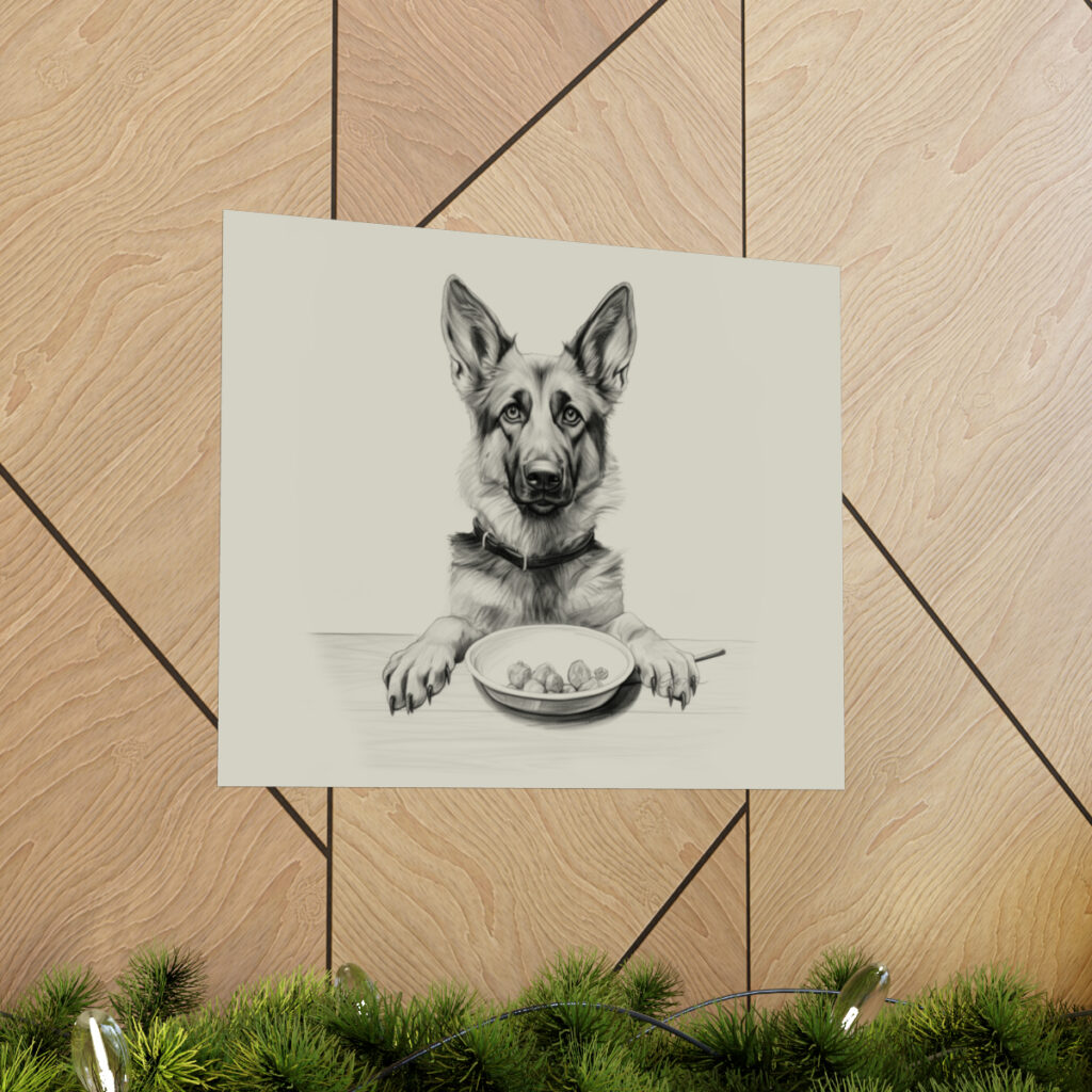 German Shepherd Portrait Fine Art Print