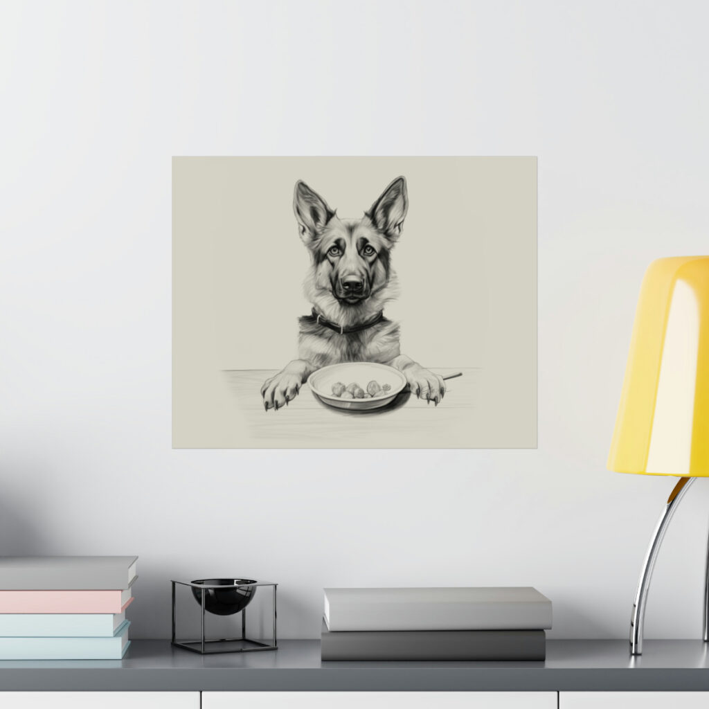 German Shepherd Portrait Fine Art Print