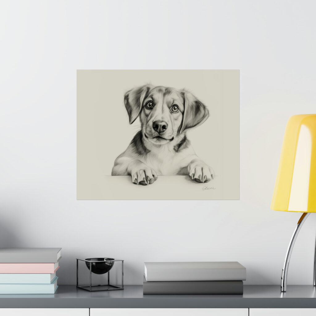 Beagle Dog Portrait Fine Art Print