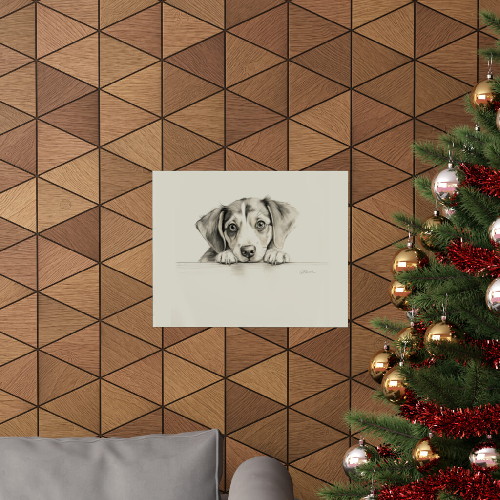 Beagle Dog Portrait Fine Art Print