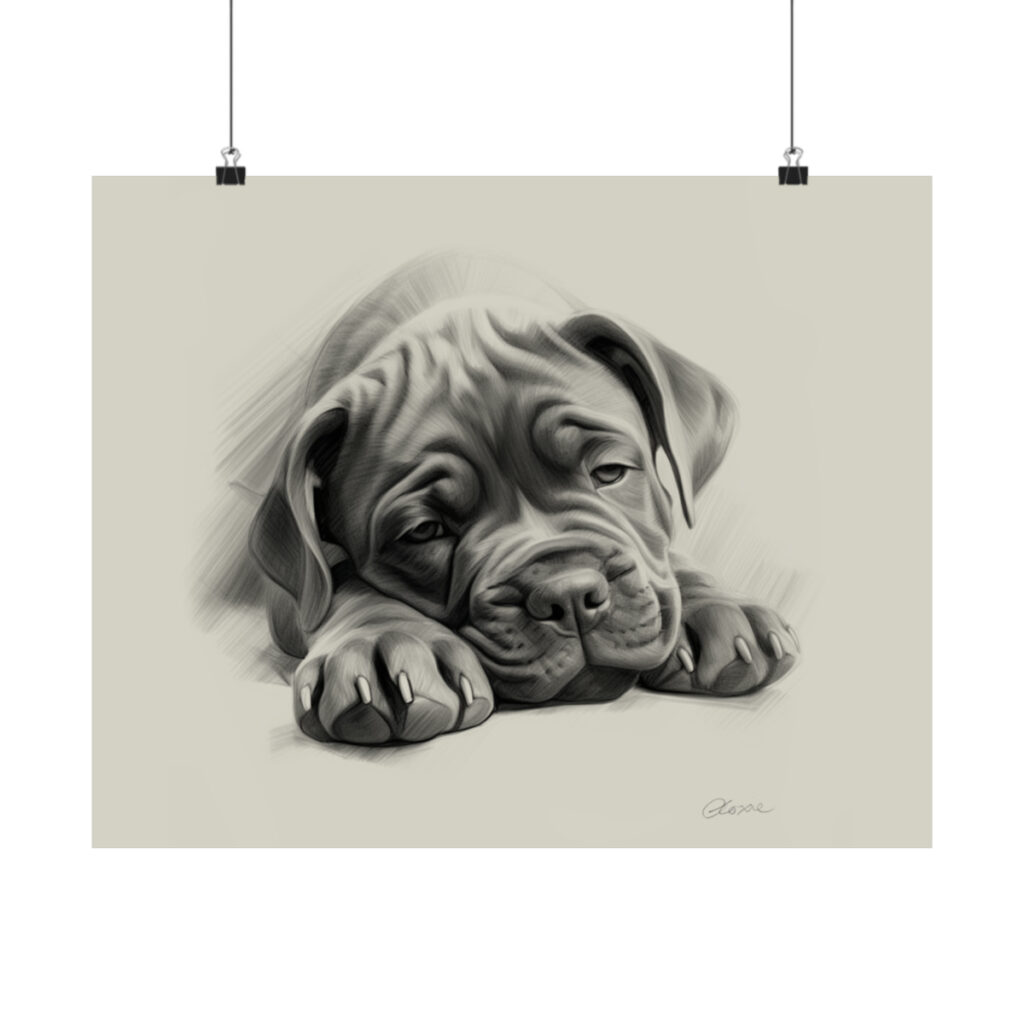 Cane Corso Portrait Fine Art Print