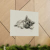 German Shepherd Puppy Portrait Fine Art Print