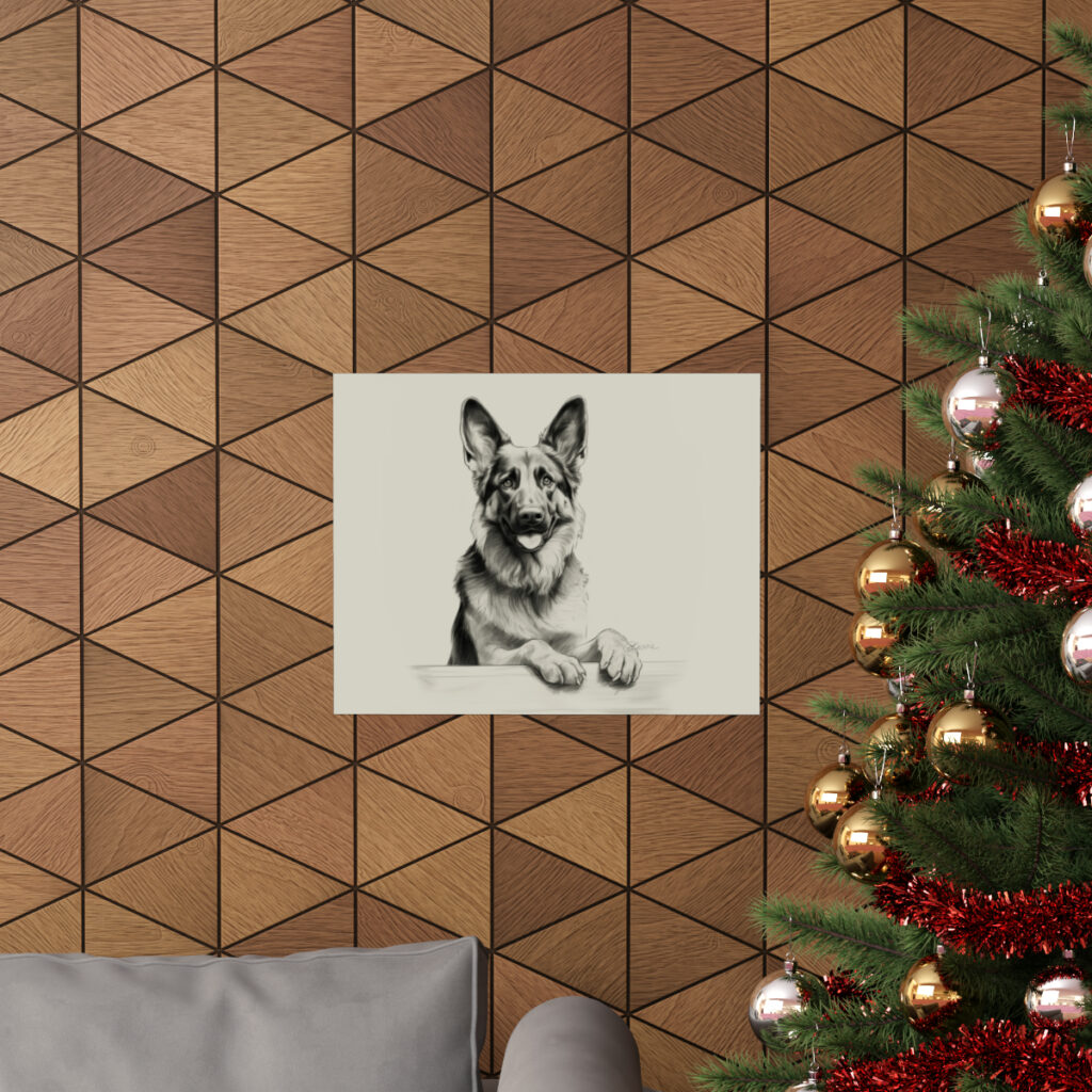 German Shepherd Portrait Fine Art Print