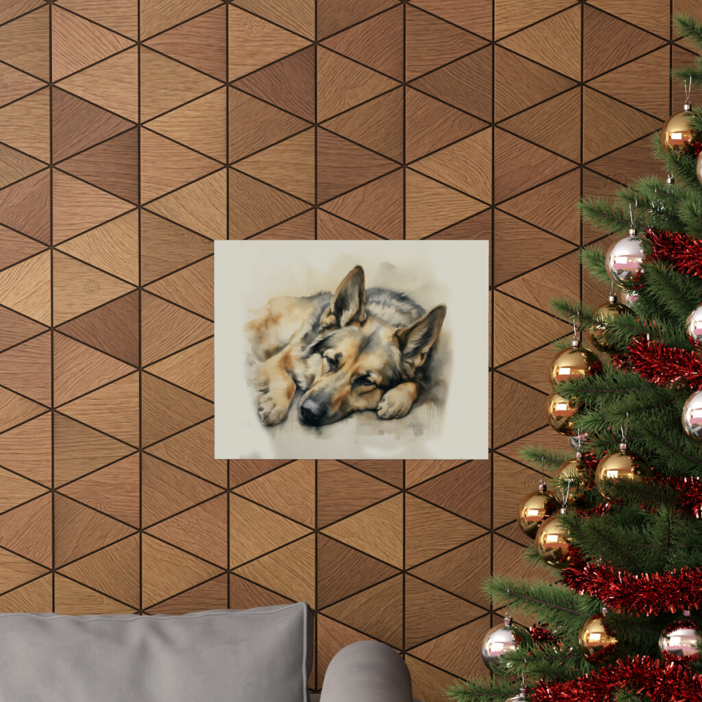 German Shepherd Portrait Fine Art Print