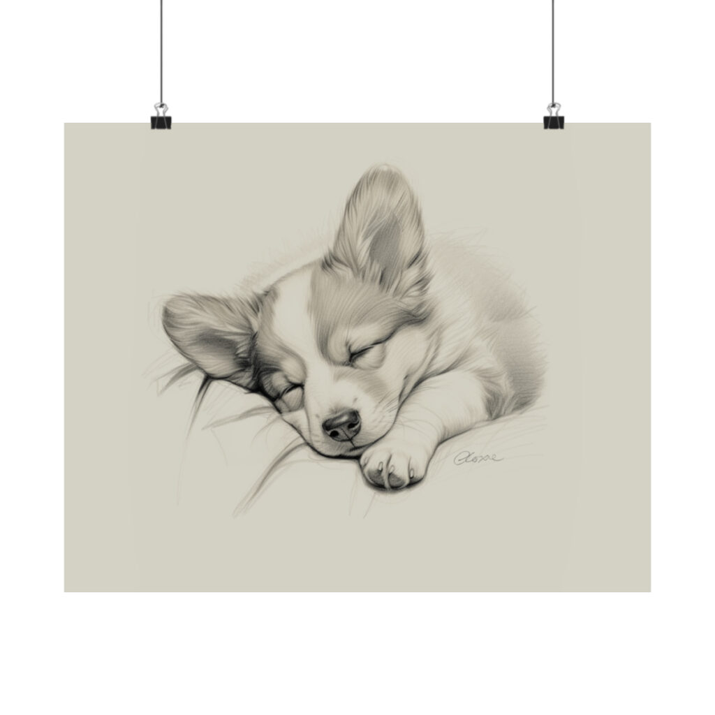 Pembroke Welsh Corgi Portrait Fine Art Print