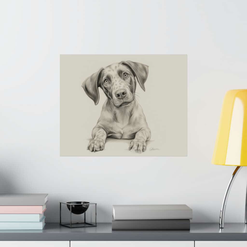 German Shorthaired Pointer Portrait Fine Art Print