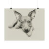 American Hairless Terrier Portrait Fine Art Print