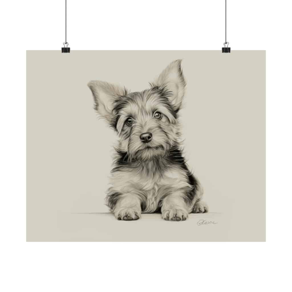 Yorkshire Terrier Portrait Fine Art Print