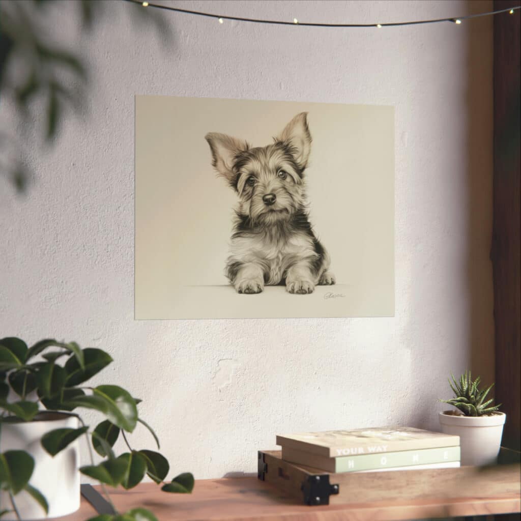 Yorkshire Terrier Portrait Fine Art Print