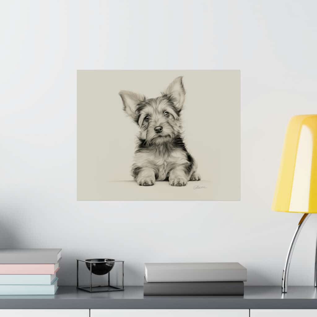 Yorkshire Terrier Portrait Fine Art Print