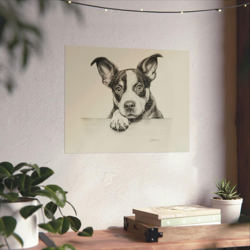 Boston Terrier Portrait Fine Art Print