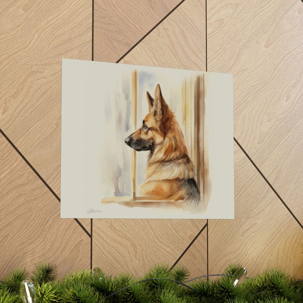 German Shepherd Portrait Fine Art Print