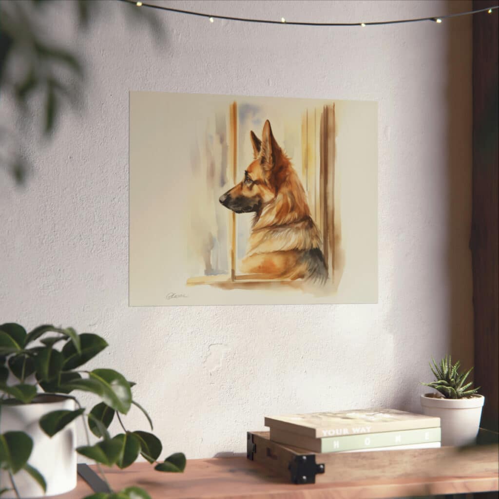 German Shepherd Portrait Fine Art Print