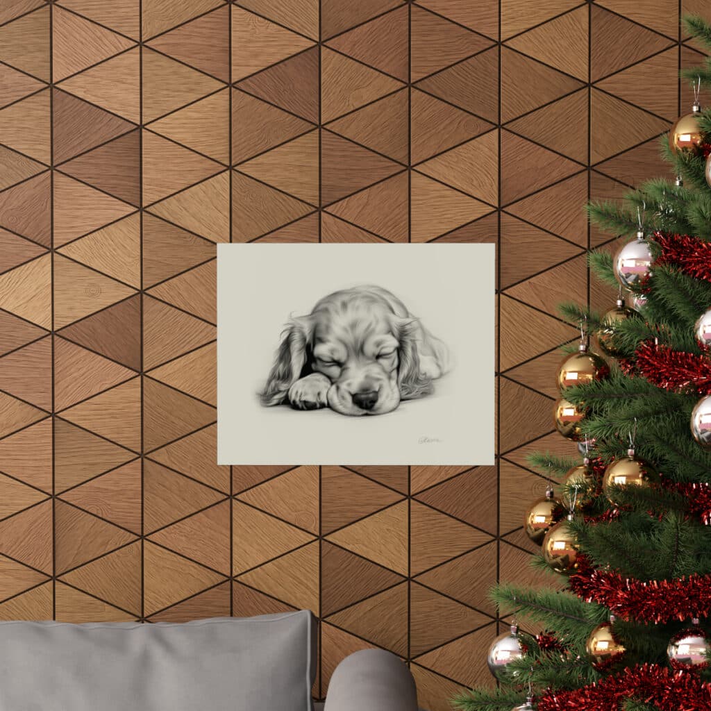 English Cocker Spaniel Portrait Fine Art Print