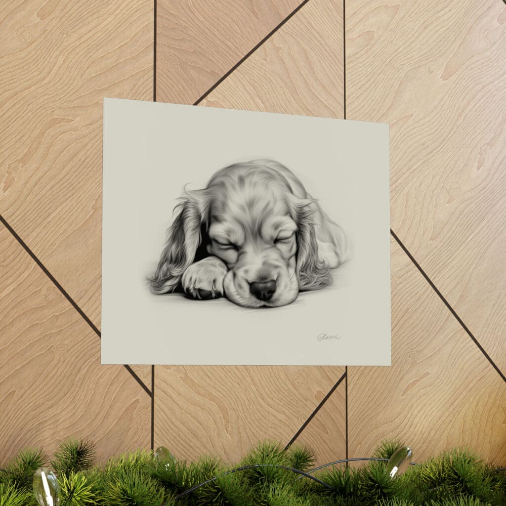 English Cocker Spaniel Portrait Fine Art Print