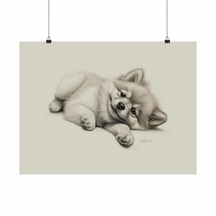 Pomeranian Portrait Fine Art Print