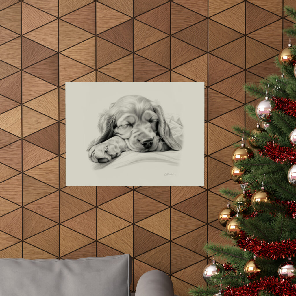 English Cocker Spaniel Portrait Fine Art Print