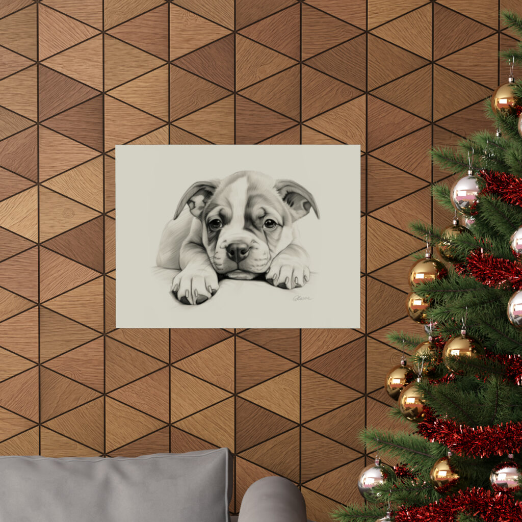 Bulldog Portrait Fine Art Print