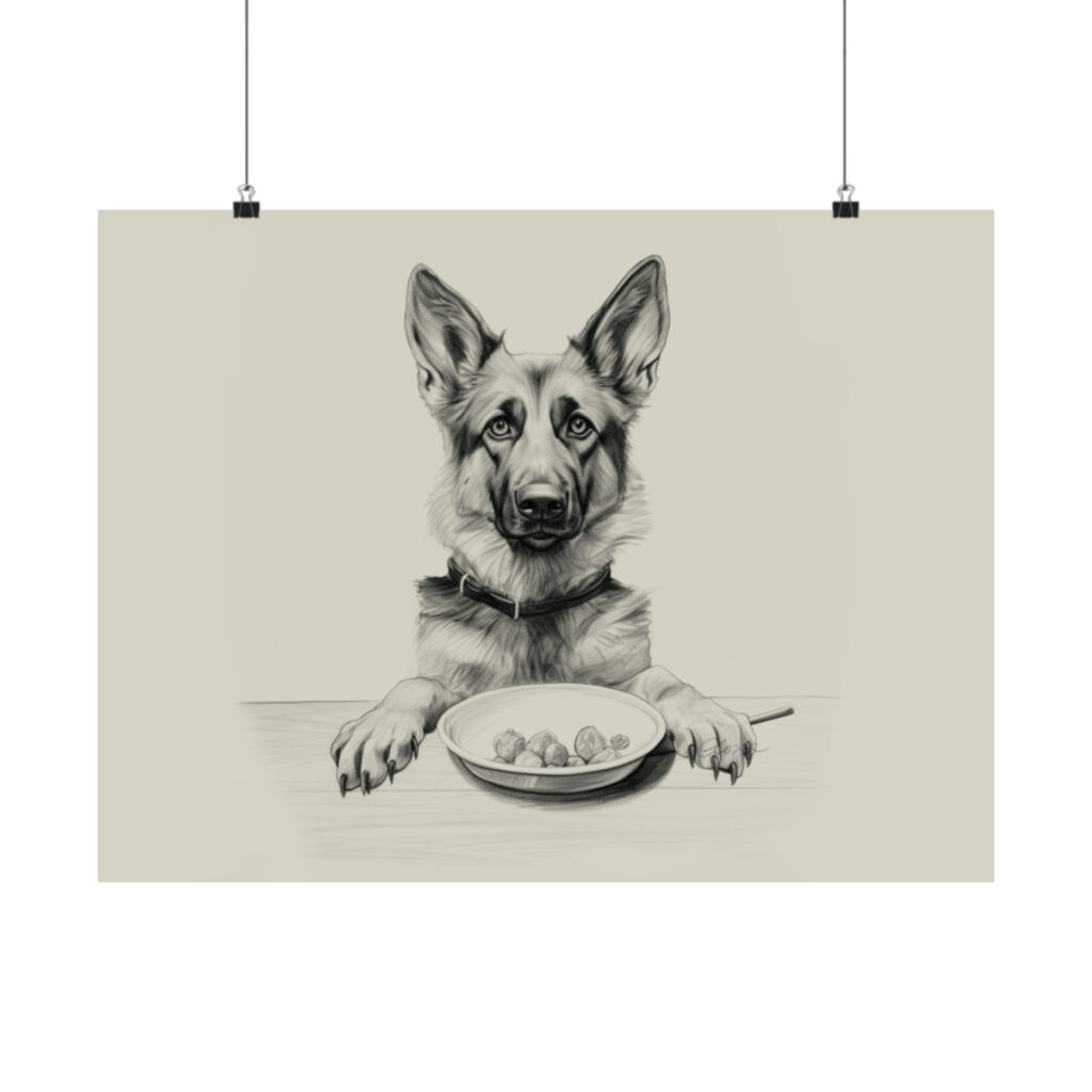 German Shepherd Portrait Fine Art Print