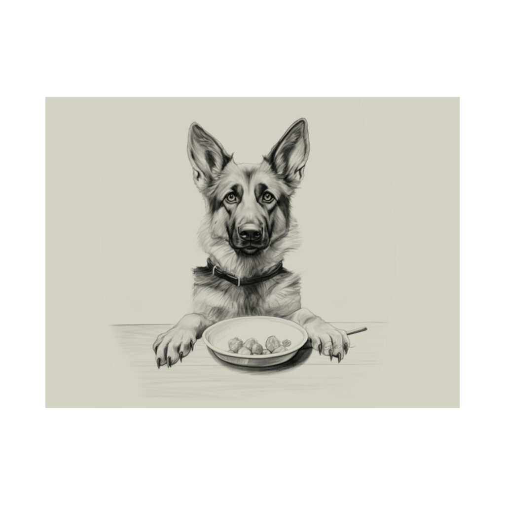 German Shepherd Portrait Fine Art Print