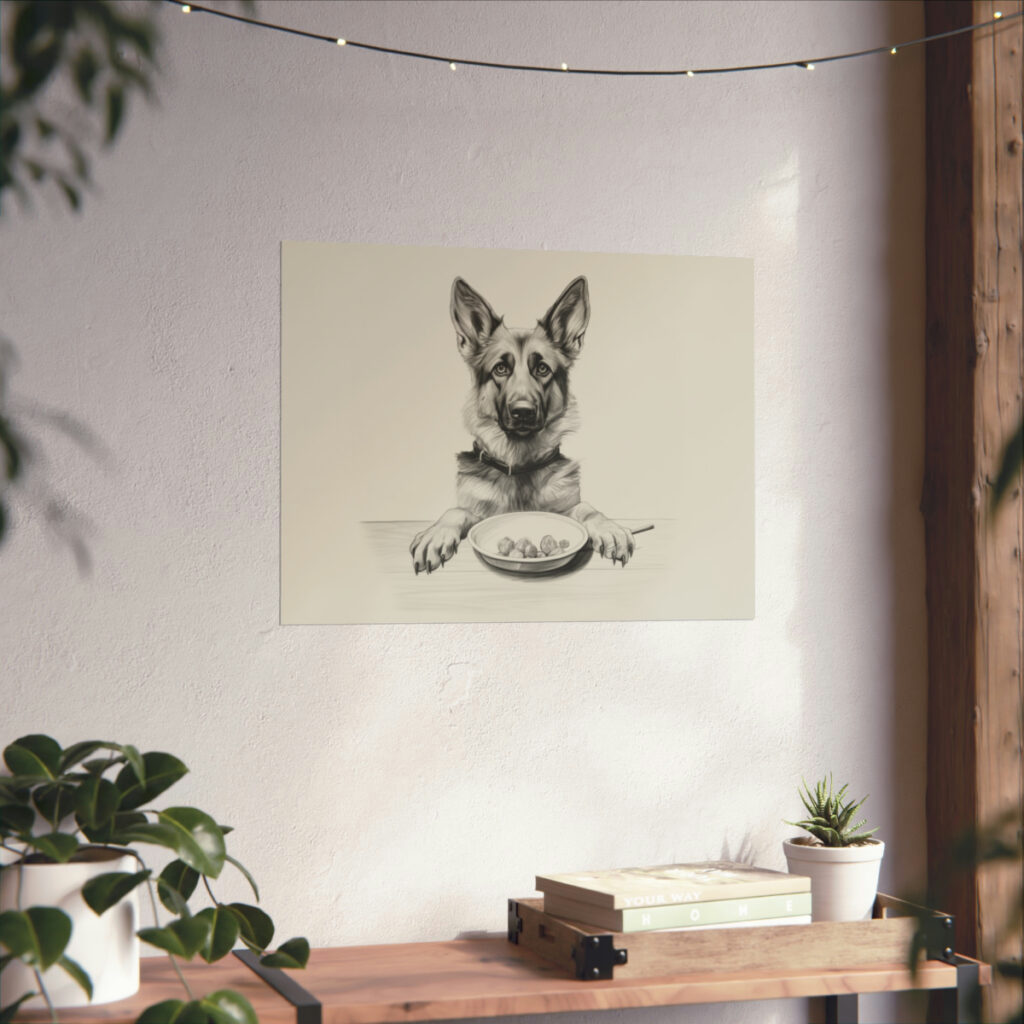 German Shepherd Portrait Fine Art Print