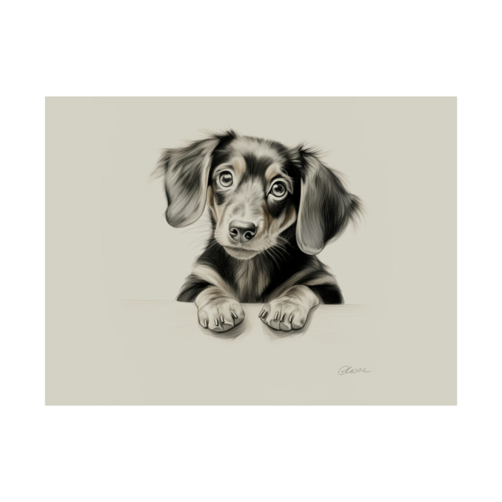 Dachshund Portrait Fine Art Print