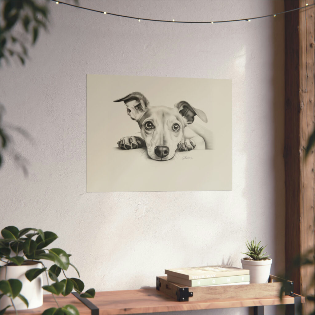 Italian Greyhound Portrait Fine Art Print