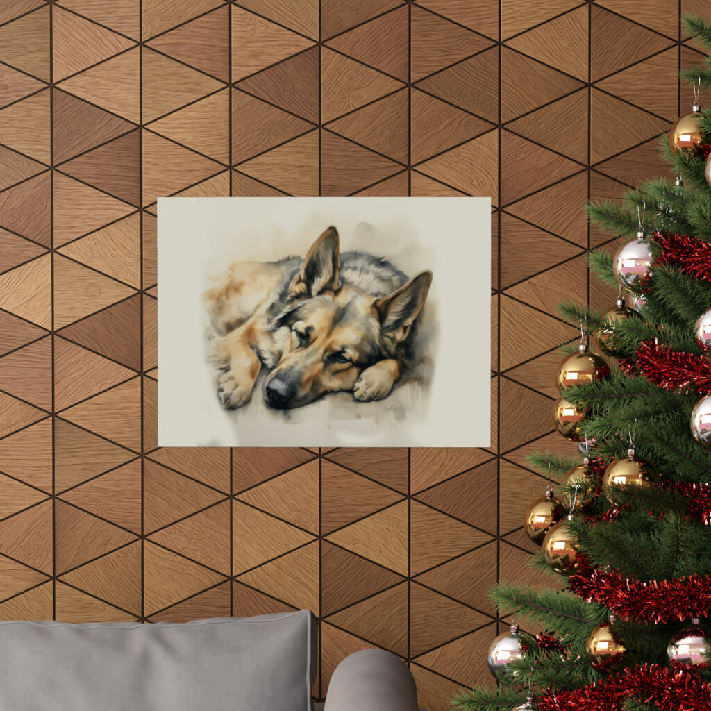 German Shepherd Portrait Fine Art Print