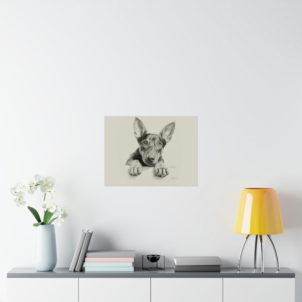 Doberman Portrait Fine Art Print