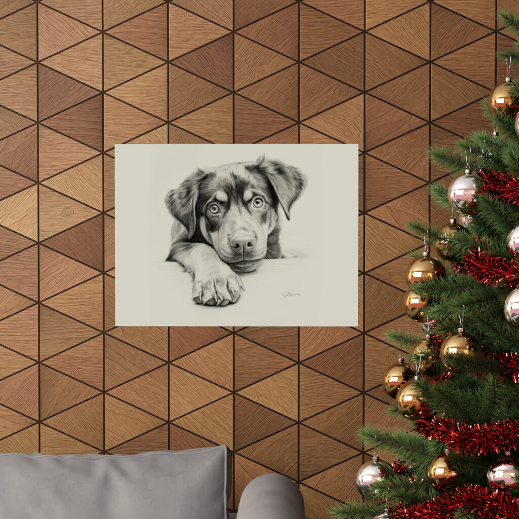 Rottweiler Portrait Fine Art Print