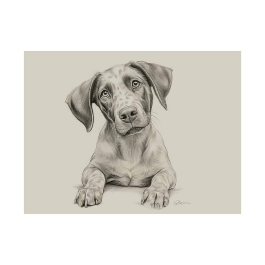 German Shorthaired Pointer Portrait Fine Art Print