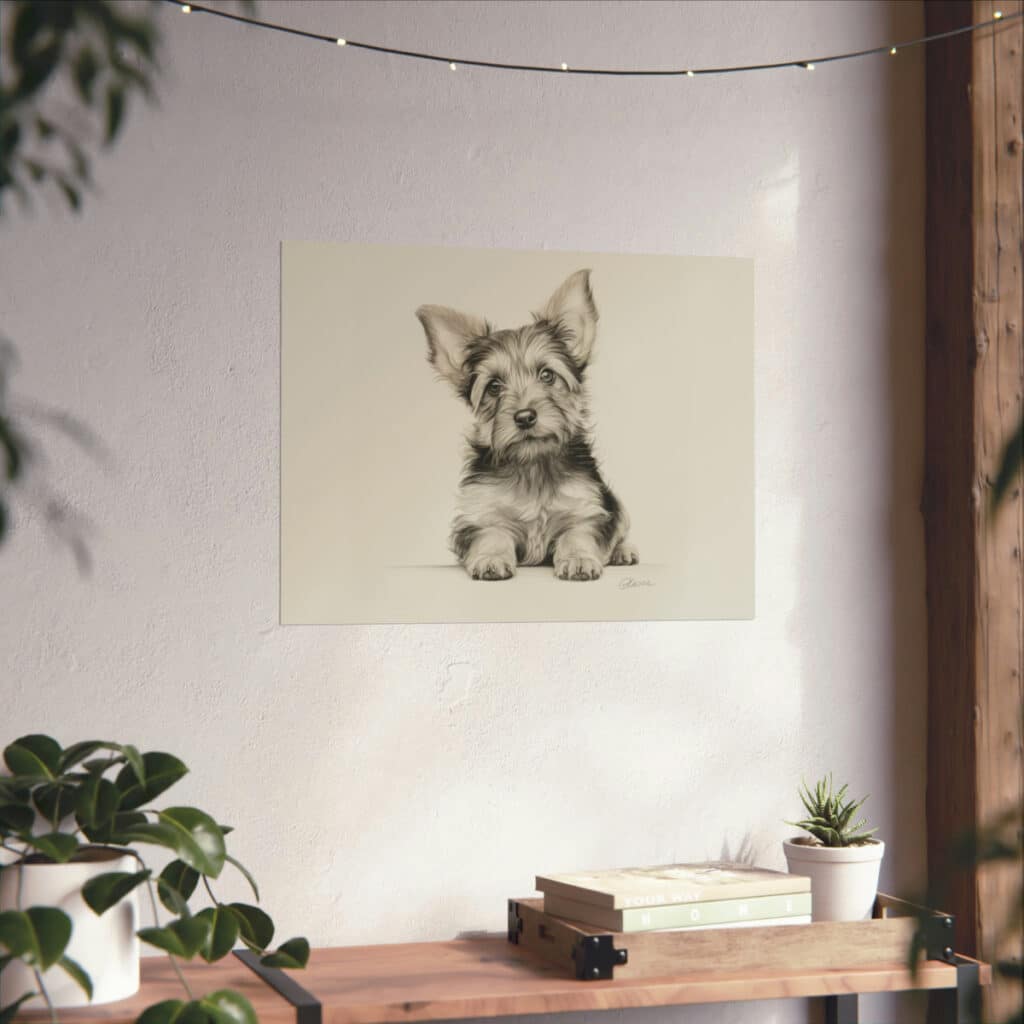 Yorkshire Terrier Portrait Fine Art Print