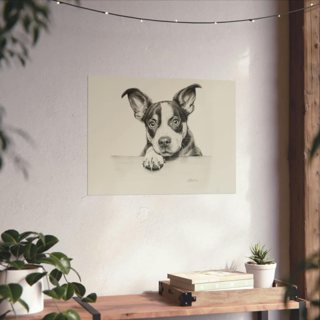 Boston Terrier Portrait Fine Art Print