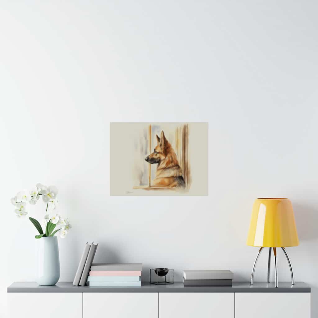 German Shepherd Portrait Fine Art Print