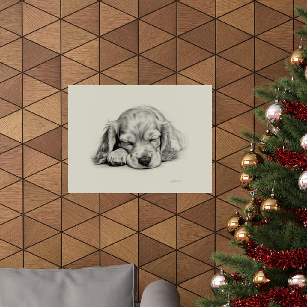 English Cocker Spaniel Portrait Fine Art Print