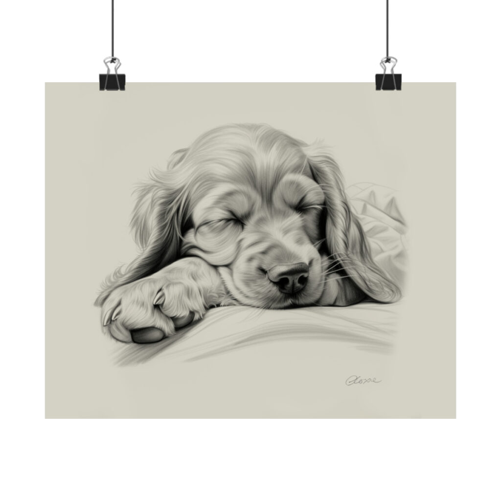 English Cocker Spaniel Portrait Fine Art Print