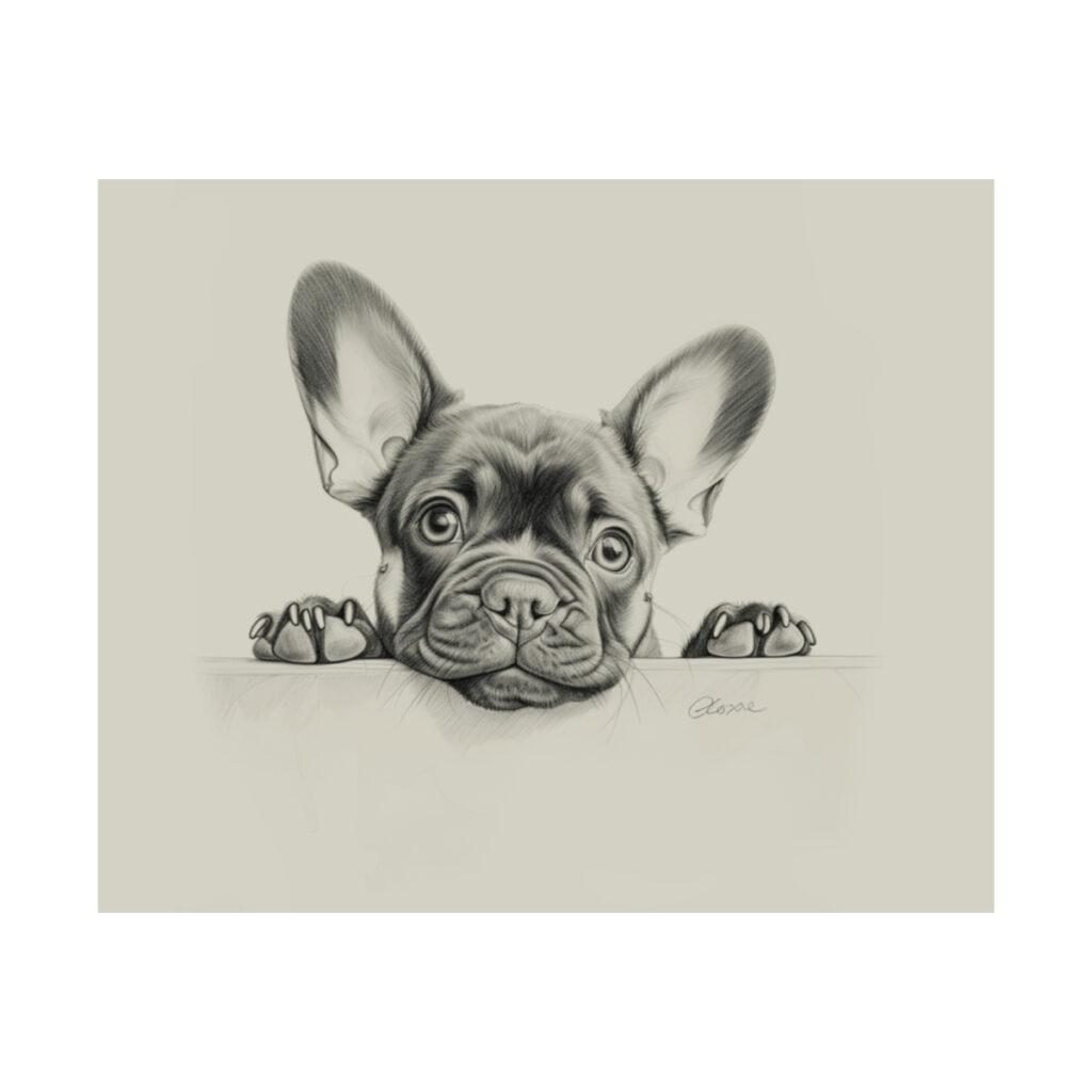 French Bulldog Portrait Fine Art Print