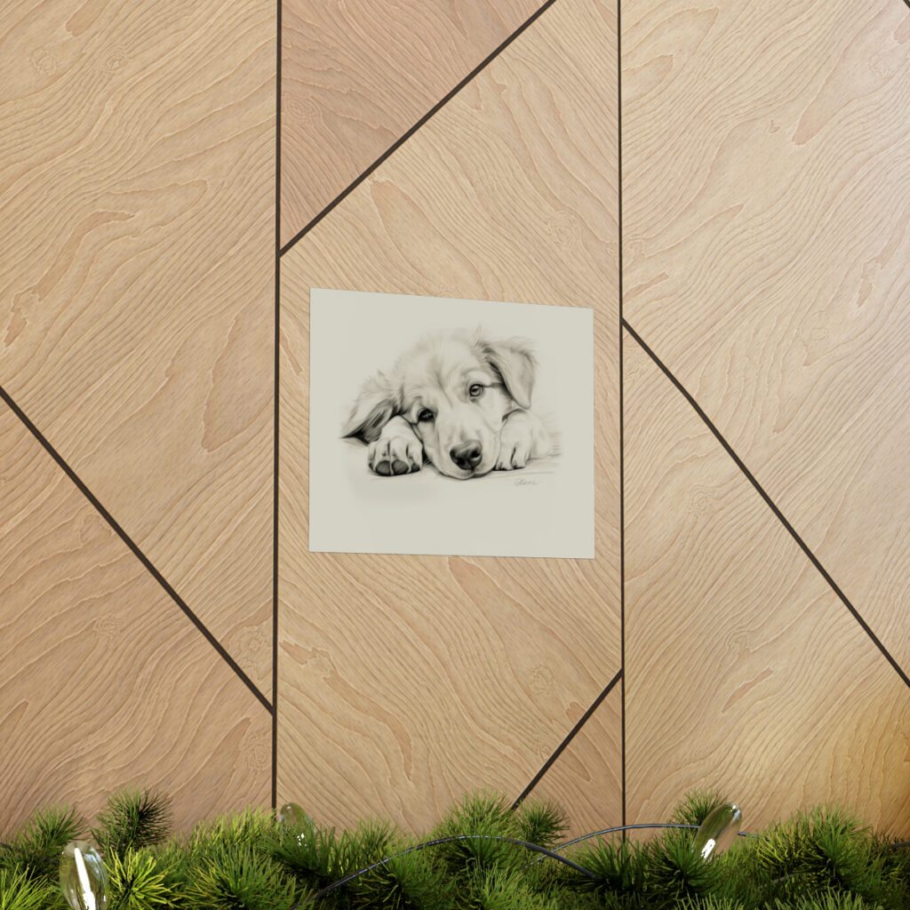 Golden Retriever Portrait Fine Art Print