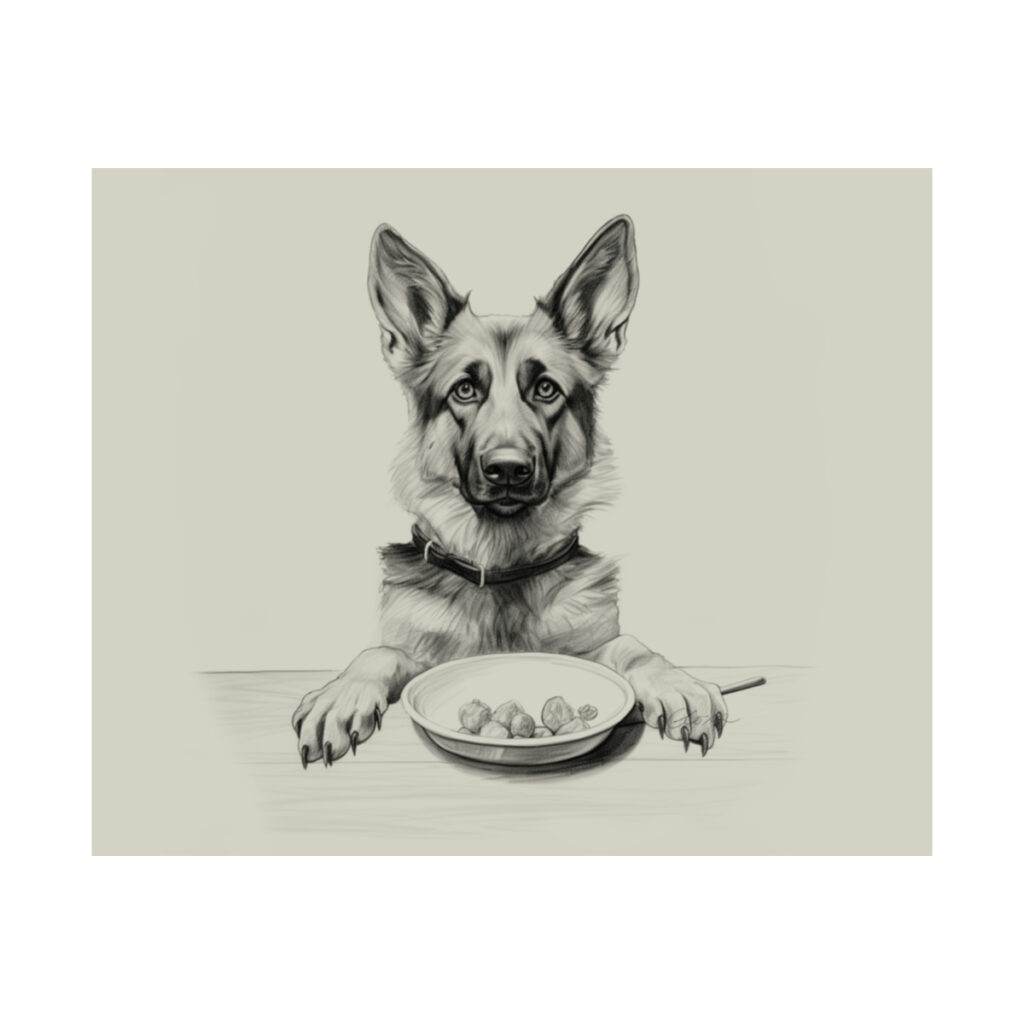 German Shepherd Portrait Fine Art Print