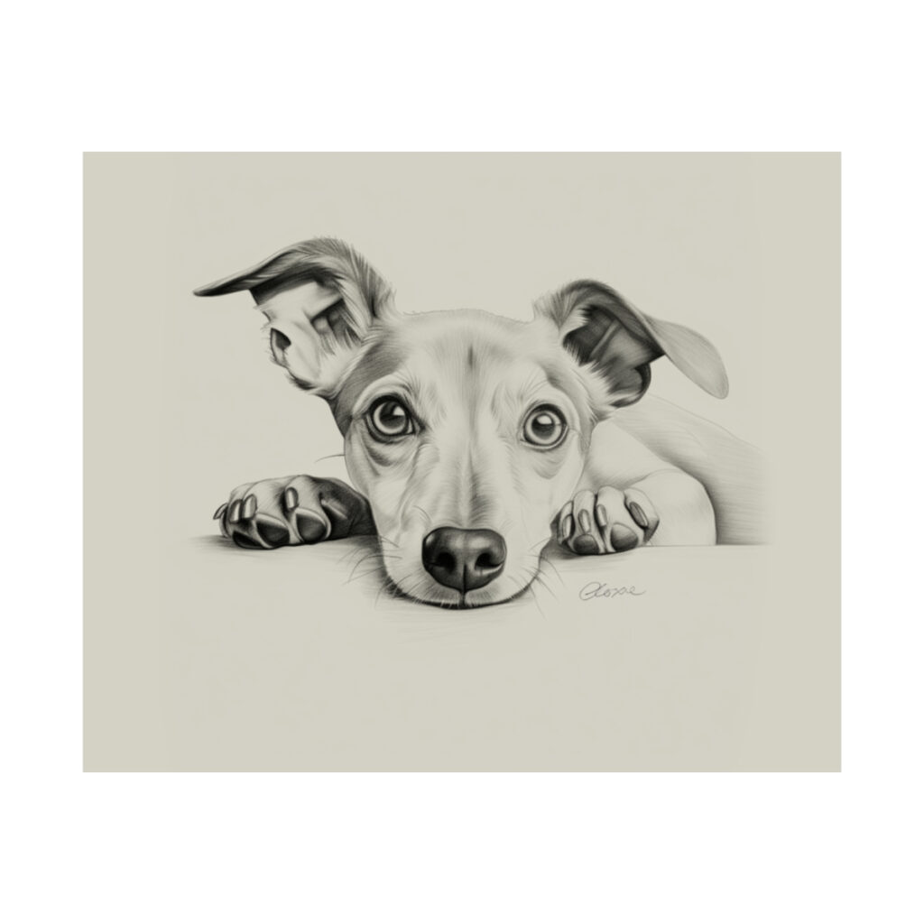 Italian Greyhound Portrait Fine Art Print