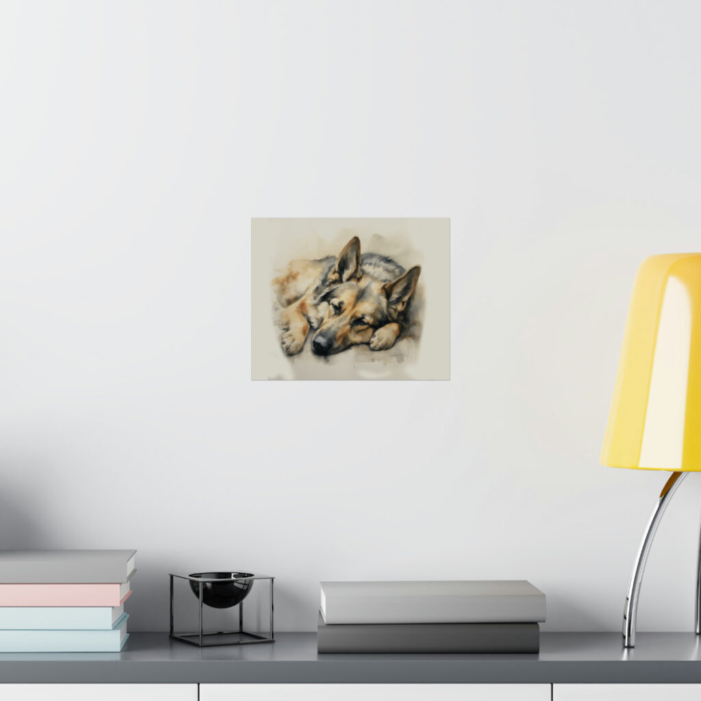 German Shepherd Portrait Fine Art Print