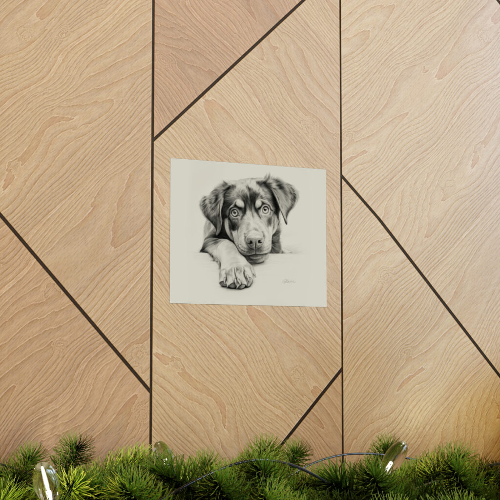 Rottweiler Portrait Fine Art Print