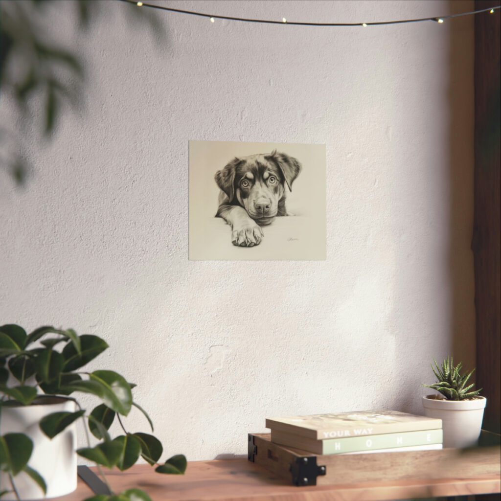 Rottweiler Portrait Fine Art Print