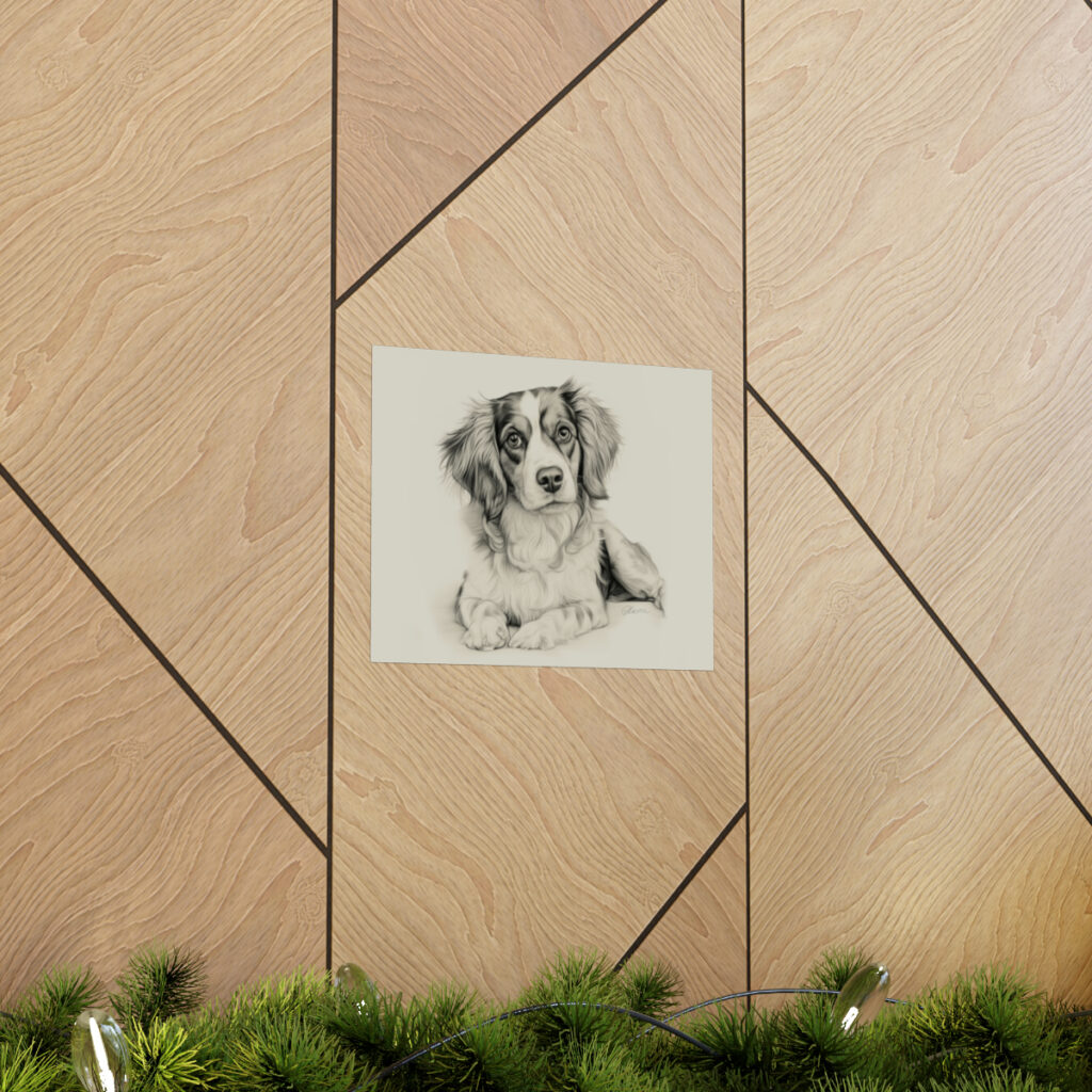 Cavalier King Charles Spaniel Portrait Fine Art Print